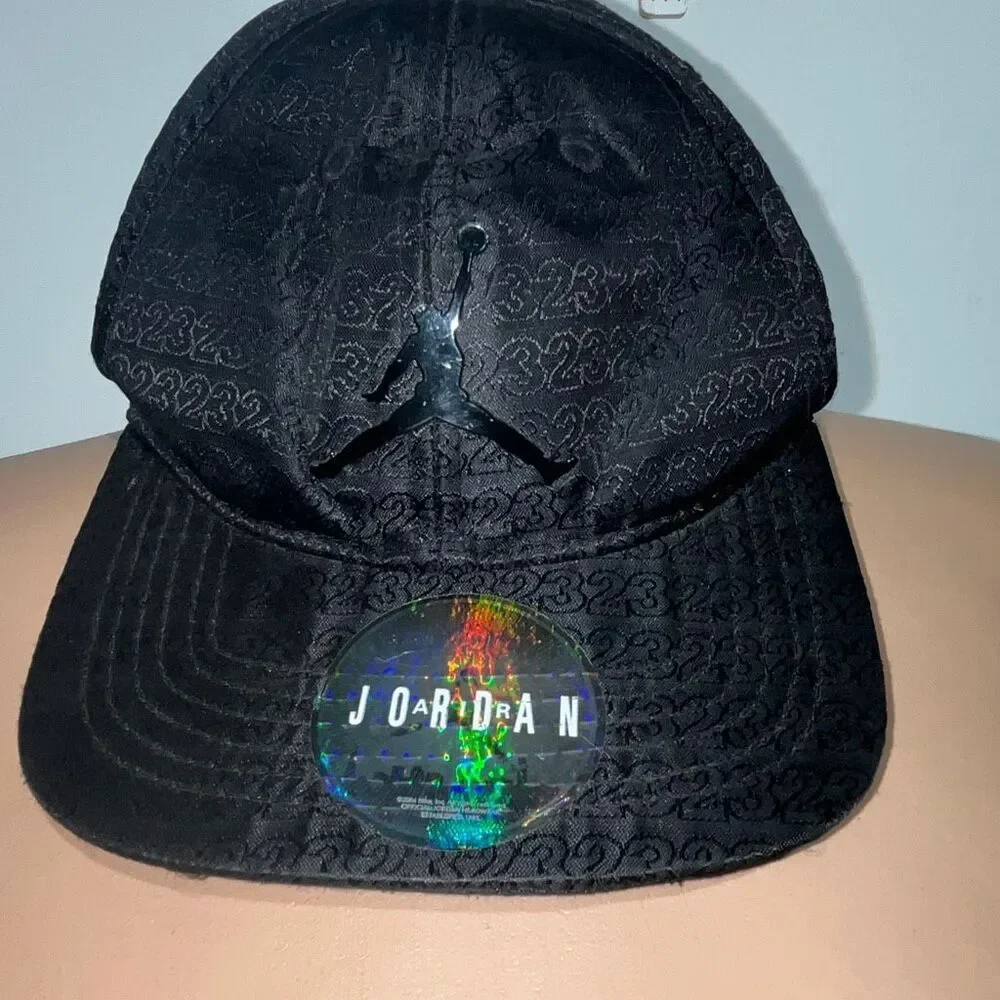 Air Jordan Toddler Black Elephant Print Elite‎ Shiny Snapback Cap Hat Adjustable